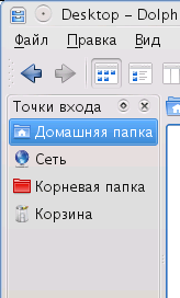 Панель «Точки входа»